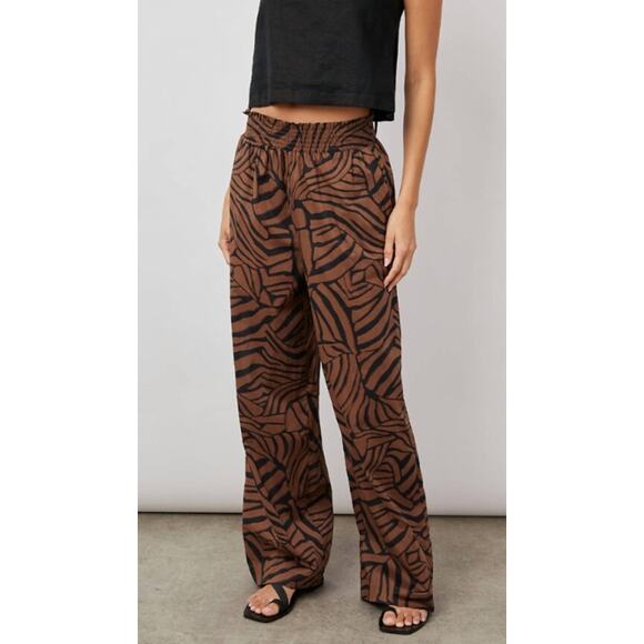 Rails Brendan Pull On Pant In Moroccan Nights Brown & Black Size XS Extra Small - Picture 1 of 10